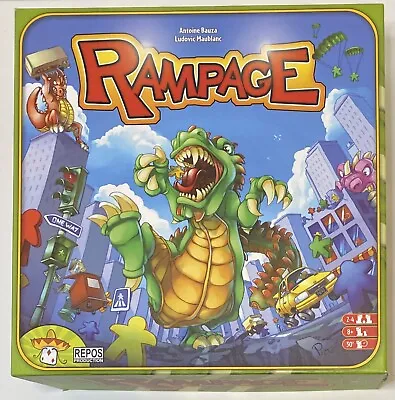 $42 • Buy Rampage Board Game (Terror In Meeple City) Repos Incomplete Read Description