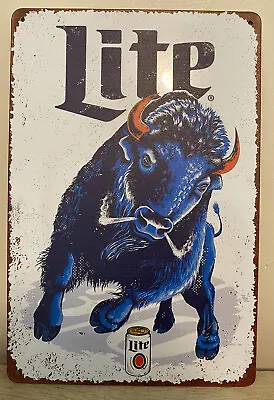 Miller Lite Metal Beer Sign - Vintage Retro - NEW - 8” X 12” - Pub Bar Man Cave • $13.99