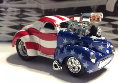 Muscle Machines Stars & Stripes 1941 41 Willys Coupe Limited Edition 1/64 • $5.99