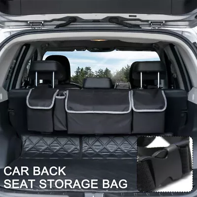 LARGE CAR BOOT TIDY ORGANISER STORAGE BAG POCKET SEAT BACK HANGER TRAVEL Gt • $24.49