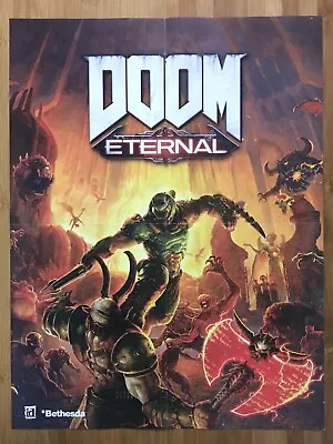 Official DOOM Eternal / 64 Fold-Out Poster 2020 PS4 Xbox One Switch PC N64 Rare! • $19.49