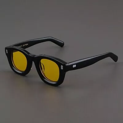 MOSCOT LEMTOSH Sunglasses Men Thick Plate Black Frame Glasses Retro Oval Women • $62.99