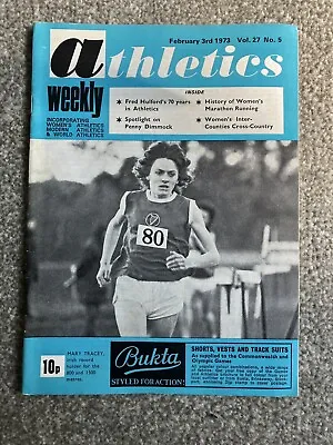 £6.99 • Buy ATHLETICS WEEKLY - 3 February 1973 -  Women's Marathon Running; Penny Dimmock