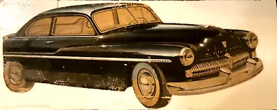 Vintage 1949 Mercury V8 Coupe Sedan Diecut Cardboard Dealership Advertising Sign • $399.99