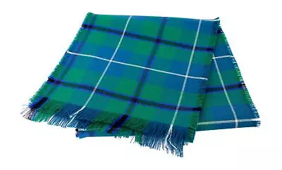 Scottish Tartan 100% Wool Plain Full Fringed Sash - Douglas Green Ancient • £34.95