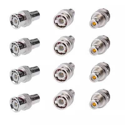 BNC Male To RCA Female Coaxial Coax Connector For CCTV Security Camera Cable LOT • $125.99
