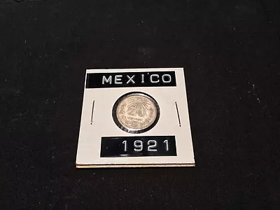 1921 Mexico 20 CENTAVOS SILVER • $15