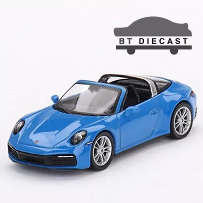 Mini Gt Porsche 911 Targa 4s 1/64 Diecast Model Car Shark Blue Mgt00610 • $12.99