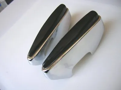 Orig Albert Chrome Bumper Guards Horn Rubber Vw Bug Beetle Cox KÄfer Vw Oval ? • $275