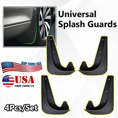 USA EVA Molded Universal Mud Flaps Splash Guards Mudflaps Mudgurads Fender • $25.89