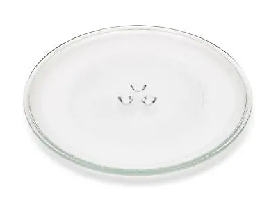 Universal 255mm Microwave Glass Turntable Plate 25.5cm 10  3 Lug / Pip Dish • £7.99