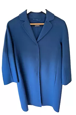 Max Mara - Coat - Wool - Blue - 40 It (au 10) • $115.93
