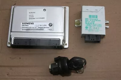 00-02 BMW E46 330i 330Ci MS43 M54 ECU PCM DME EWS W/ Matching Key Set AUTOMATIC • $199.99