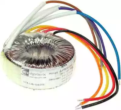 VIGORTRONIX 15 VA Mains Toroidal Transformer 2 X 115 V : 2 X 12 V VTX-146-015-2 • £15.95