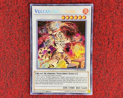 Vulcan The Divine LC5D-EN249 Secret Rare Holo Yugioh! TCG NM ✨ • $9.99