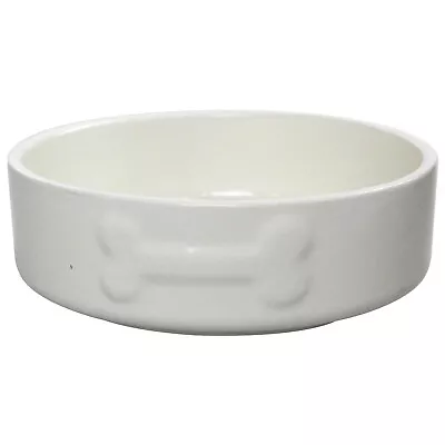 Mason Cash 15cm Cream Stoneware Dog Puppy Food Water Dish Bowl Pet Feeding Plate • £8.50