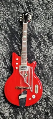 National 1964 Westwood 72 ValPro Electric Map Guitar • $3000