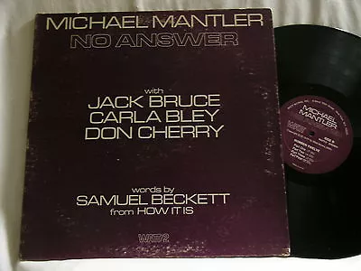 MICHAEL MANTLER No Answer JACK BRUCE Carla Bley Don Cherry Watt LP • $19.97