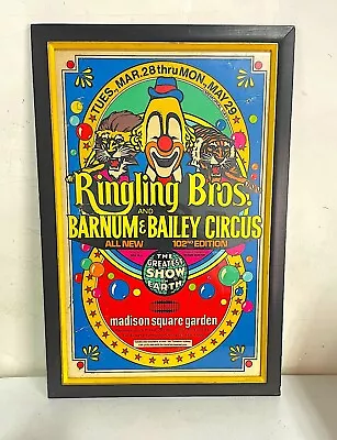 Vintage Ringling Bros. And Barnum & Bailey Circus Framed Poster • $50