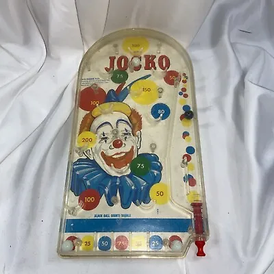 Vintage WOLVERINE Toy Jocko Clown Pinball Marble Arcade Game • $24