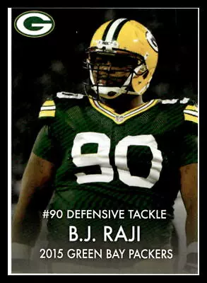 2015 Green Bay Packers Madison Police 11 B.J. Raji Football Card • $1.50