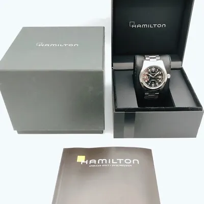 HAMILTON Khaki Field H706050 Date Black Dial Automatic Men's Watch • $320