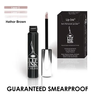 LIP-INK® Organic Vegan 100% Smearproof Trial Lip Kit - Hathor Brown • $21