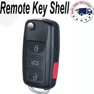 FLIp Remote Key Shell Case Fob For Volkswagen Beetle Eos Jetta Passat 2012-2018 • $11.99