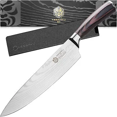 Kessaku 8  Chef Knife - Samurai Series - Razor Sharp High Carbon Stainless Steel • $29.99