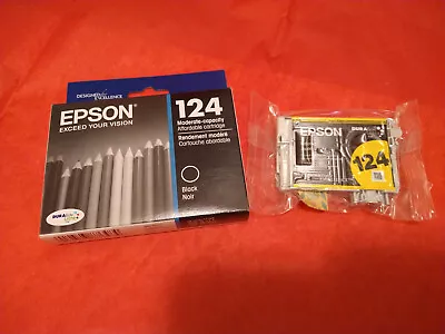 Genuine Epson 124 Ink (Black & Yellow) • $10