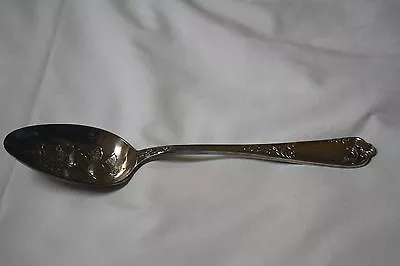 Epns A1 Silver Plated Serving Spoon Fruit On Bowl 9  • $7.99