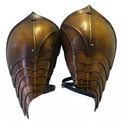 Larp Armor Elven Style Shoulder Armor Pauldrons SCA Cosplay Armor Costume • $149.69