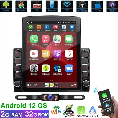 Double 2 Din Car Stereo Radio Player GPS Navi Touch Screen Pad Wireless CarPlay • $149.95