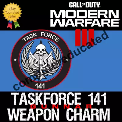 Call Of Duty Modern Warfare III 3 MWIII Taskforce 141 Gunnar Weapon Charm 👓 • $62.16