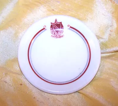 VINTAGE Tau Kappa Epsilon Fraternity Tiny Crest Butter Pat Plate China TKE OLD • $15.50