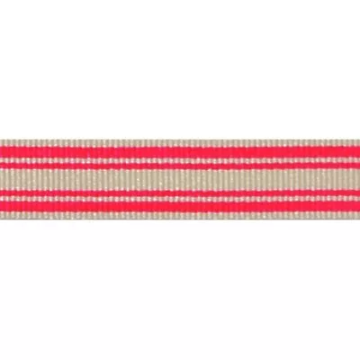 £1.45 • Buy Berisfords 10mm X 2m, 5m, 10m Neon Stripe Fluorescent Essential Ribbon Craft