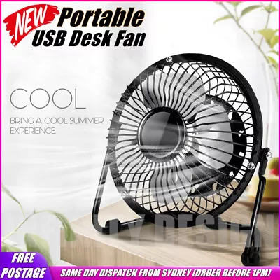 $22.95 • Buy 4inch / 6inch / 8inch Portable Mini USB Small Cooling Fan Desk Desktop Cooler Au