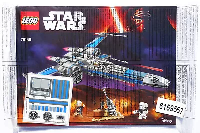 LEGO 75149 Resistance X-Wing Fighter - NEW SEALED INSTRUCTION MANUAL & STICKERS • $57.33