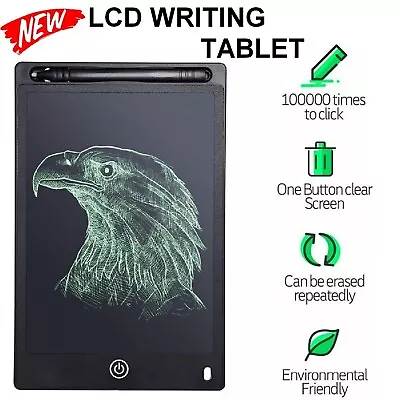 Electronic Black Writing Tablet Board EWriter Doodle Pad Message LCD  10'' Inch • $15.49