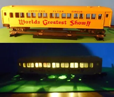 O Scale / S Scale Passenger Car LED Lighting KIT Using On-board Battery & Switch • $5