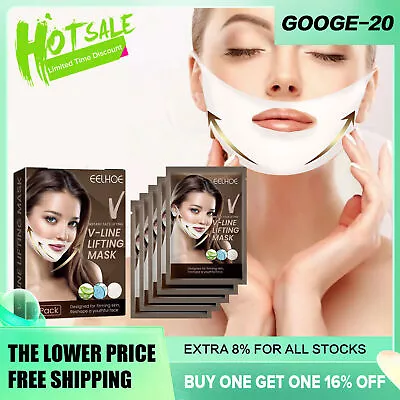$7.37 • Buy V Line Facial Lifting Mask Shaping Firming Double Chin Anti Wrinkle V-shape Mask