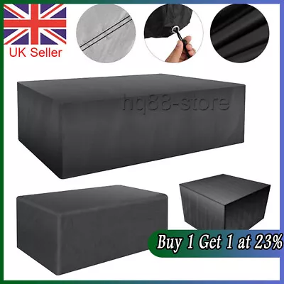 £10.25 • Buy Large Waterproof Garden Patio Rattan Furniture Covers Table Cube Outdoor UK