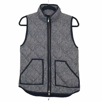 J Crew Factory Herringbone Quilted Down Vest XS • $20