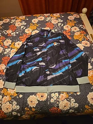 Vintage Air  Jordan 8 Y2K Grape Full Zip Jacket All Over Print 2XL Jump Man • $25