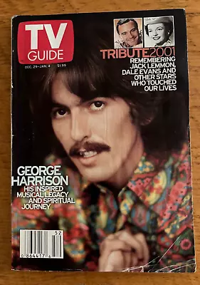 TV Guide Magazine December 29th 2001 George Harrison • $2