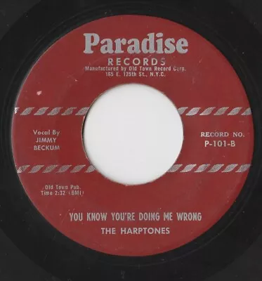 R&B DOO WOP 45 By THE HARPTONES 1st HEAR IT • $7.99