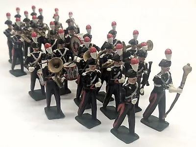 Lot Of 25 Vintage Painted Metal Military Toy Soldiers Marching Band Figurines • $99.99