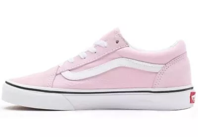 Vans Uni-sex Rose Pink Child Old Skool Skater Shoe Size 3 Like New • $26