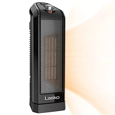 Lasko Oscillating Ceramic Space Heater For Home With Overheat Small Black • $21.62