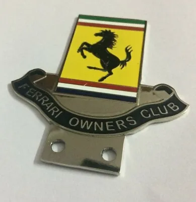 Car Badge- Ferrari Owner Club Badge Car Grill Badge Emblem Mg Jaguar Triumph Vw • $63